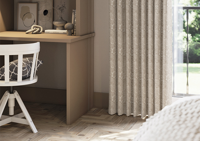 William Morris At Home Marigold, Woven Linen - Made to Measure Curtains - Image 5